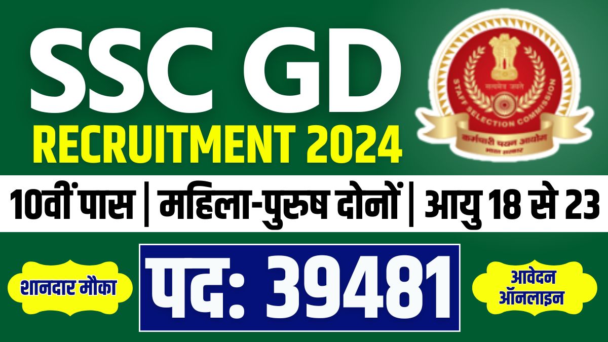 SSC GD Recruitment 2024